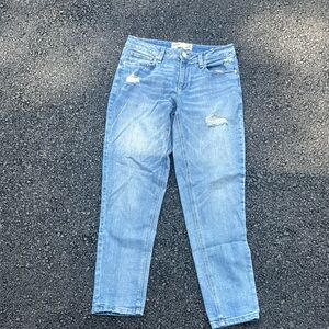 Garage Light Blue Straight Leg Jeans